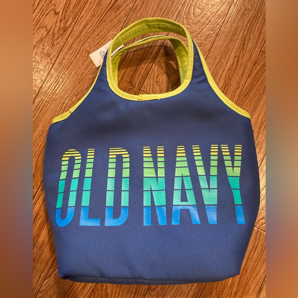 NWT Old Navy Insulated Zippered Fabric Lunchbag